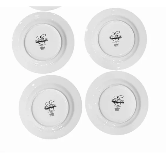 Epoch Collection LE RESTAURANT 8” Salad Plates Chef Restaurant Scenes SET OF 4 - Picture 8 of 10